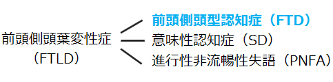 前頭側頭葉変性症の3種類